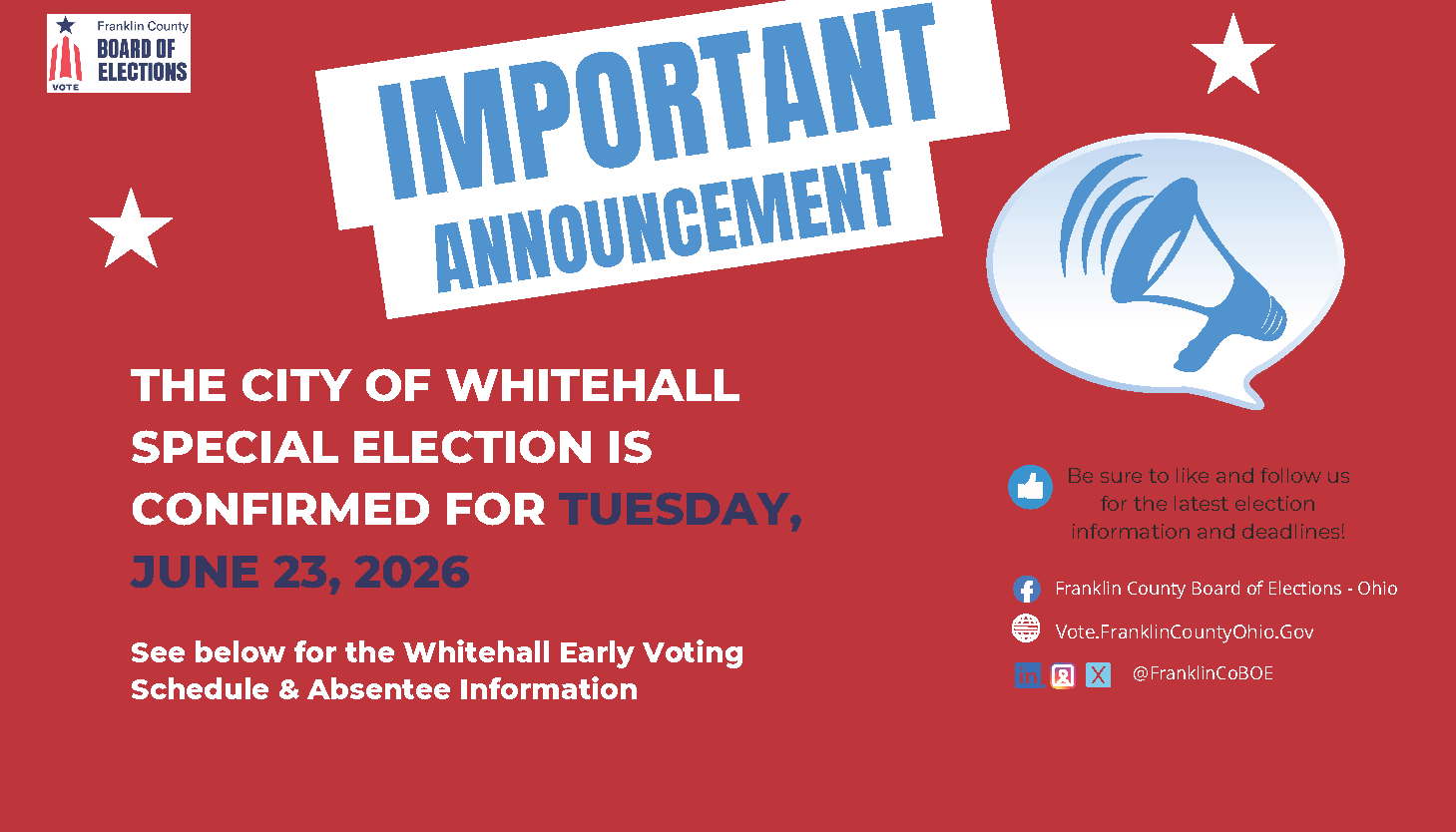 Whitehall Special Election 